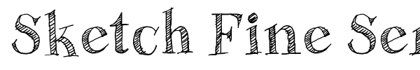 Sketch Fine Serif font preview